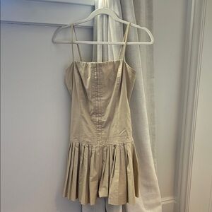 Free People Beige Mini Dress